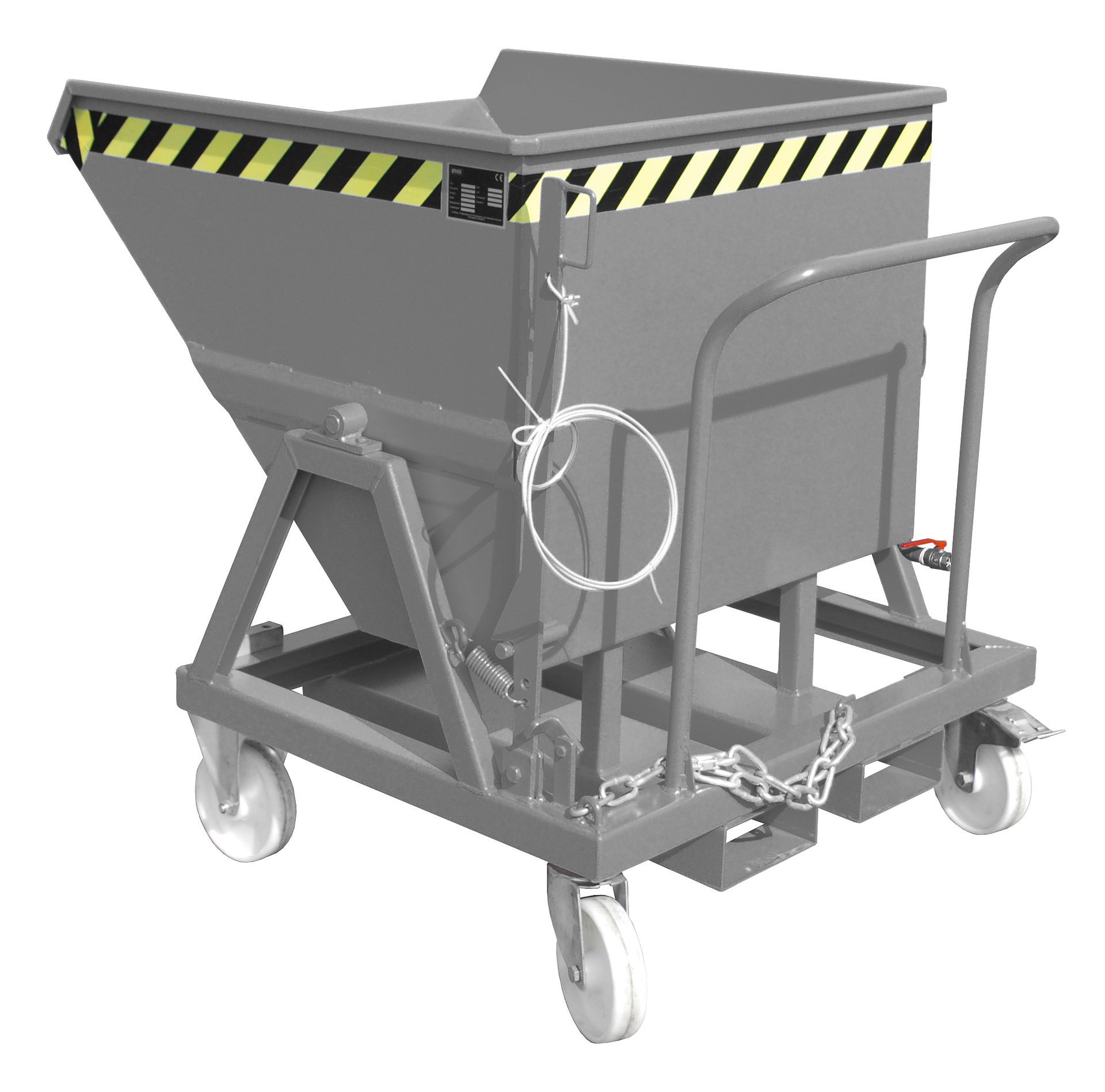 Späne-Kippmulde Typ SKS RAL 7005 Mausgrau